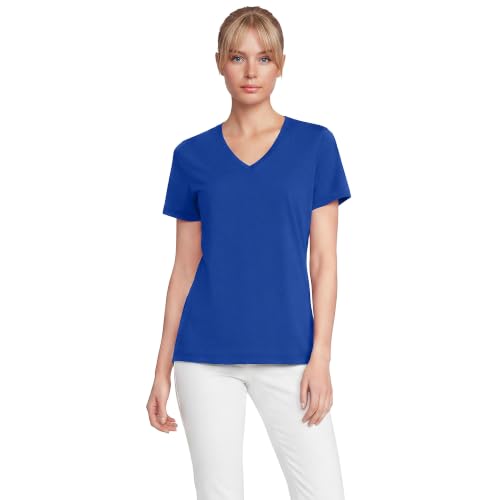Image of Lands' End Women's Supima V-Neck T-Shirt