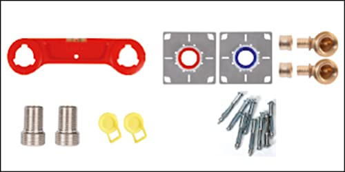 Dipra 931632 Dipra Box Kit de Fixation pour robinetterie Douche et Bain Douche, raccords F15/21, pour tuyau PER diamètre 16 mm, raccords à compression – Image 4