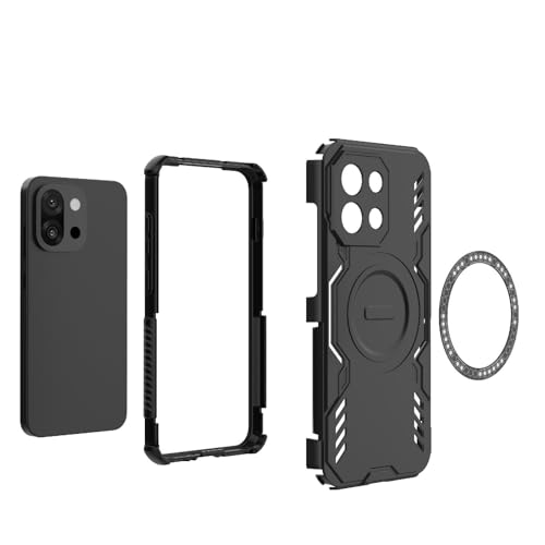 Image of Back Cover Case for OnePlus 13s 5G | 360 Protection Mobile Phone Case Mag-Safe | Camera Protection | 1 + OnePlus 13 s Back Cover /One Plus 13s 5+G - Black TPU+PC