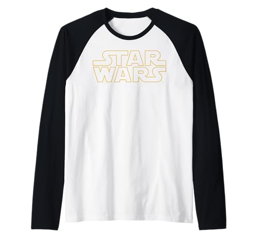 T-shirt de baseball Star Wars raglan en coton à motif jaune rétro