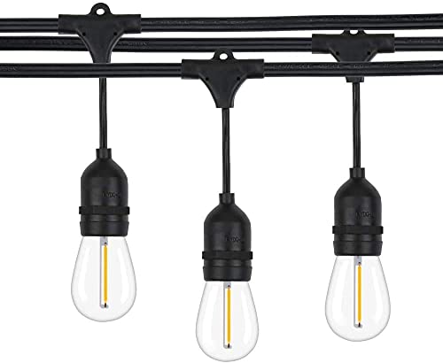 15 Pack Emitting Shatterproof & Waterproof S14 Replacement Led Light Bulbs –1W S14 Led Bulbs, Warm White 2200K, Outdoor String Lights Vintage Led Filament Bulb, E26 Base Edison Plastic Bulb. #TOP6