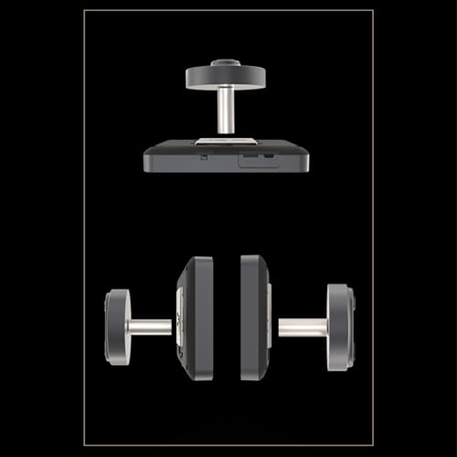 CUDDIKAJI Campainha LCD de 4,3 polegadas Olho mágico da porta de 160 graus Visualizador digital Câme