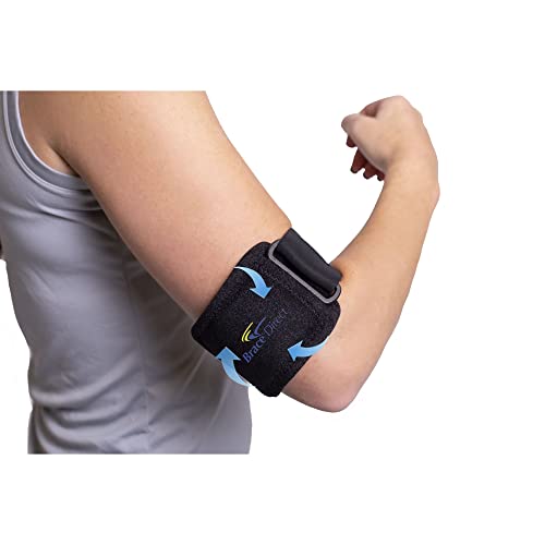 Brace Direct Tennis & Golf Elbow Cold Gel Therapy Compression Brace - Reusable Ice Pack Wrap With Strap- Pain Relief For Tendonitis, Injuries, Medial Epicondylitis, Joint Pain #TOP24