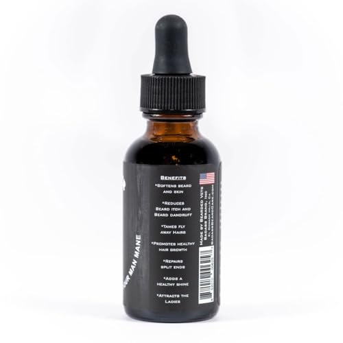 Image of Badass Beard Care Beard Oil - The Soda Jerk Scent, 1 oz - All Natural Ingredients, Keeps Beard and Mustache Full, Soft and Healthy