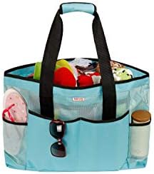 Mesh Beach Bag -Extra Large Beach Tote Bag - Grocery & Picnic Tote Travel Bags Dark-blue