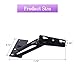 2 Pack 80 Degree Foldable Lifting Bracket, Black Spring Hinges, Heavy Duty Lift and Up Hinges for Sofa Hinge Lifters, Bench Seat,Toy Box Chest, Bed Cabinet Furniture Hardware Accessories