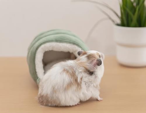 LOS ANDES Cama quente para hamster, esconderijo de porquinho-da-índia, ratos laváveis, ninho de rato