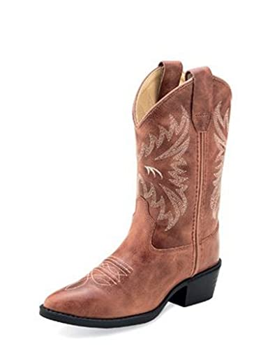 Old West Boots Girl's Rose Wood (Toddler/Little Kid)