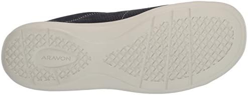 Aravon womens Lia Tie Sneaker, Blue, 9.5 Narrow US | Image 3