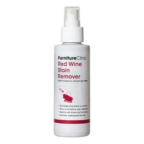 Image of Furniture Clinic Red Wine Stain Remover - Easily Remove Red Wine Stains From Carpets, Clothes, and Upholstery (125ml)