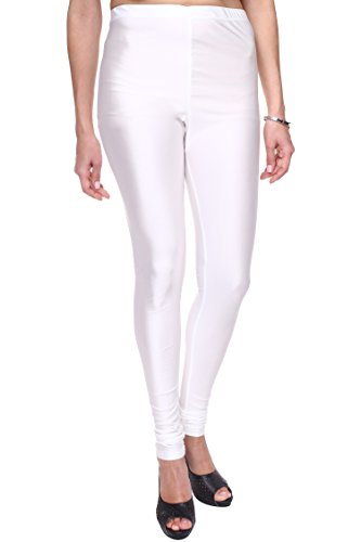 TRASA Women's and Girls Slim Fit Nylon Shining Lycra Churidar Leggings - Available Size - M, L, XL, 2XL, 3XL,4XL