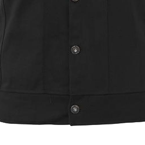 Men's Casual Ripped Jean Vest Lapel Trucker Sleeveless Cowboy Outerwear Slim Fit Retro Casual Denim Vests4