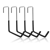 Installation Facile: Supports de cintre de vélo en fer est rapide à installer et ne nécessite aucun perçage ni étape de montage compliquée, accrochez simplement le petit crochet à la poutre et utilisez-le, en utilisant efficacement l'espace de la poutre pour stocker des objets