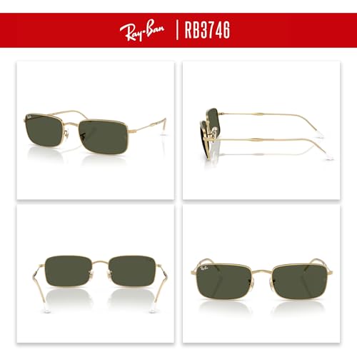 Ray-Ban RB3746 Rectangle Sunglasses for Men for Women +BUNDLE with ACCESSORY EYEWEAR KIT3