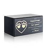 NEWDREAM: Pet Cremation Urns,Dog Urn for Ashes, Pet urns Ash Box for Dogs, Wood Keepsake Memorial Ur