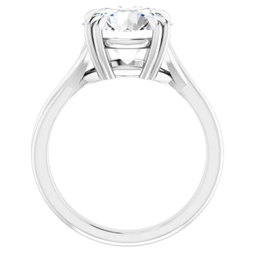 Intertwine 3 Carats Round Lab Diamond Engagement Ring4
