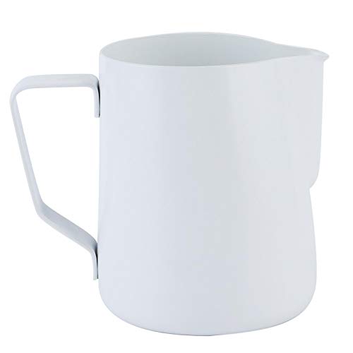 Haowecib Jarra de Espuma Taza de Espuma Taza de Espuma de Leche Espumador y Jarra Taza de Leche de Acero Inoxidable…