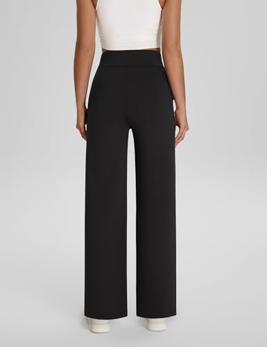 BMJL Womens Casual Lounge Pants Wide Leg Sweatpant Work Loose High Waisted Trousers with Pockets3