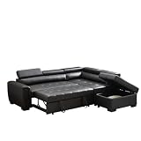 PU Leather Sofa Sectional Sofa Bed For Living Room Sleeper Sofa Set L Shaped Comfortable Large Sofa Leisure Soft Couch