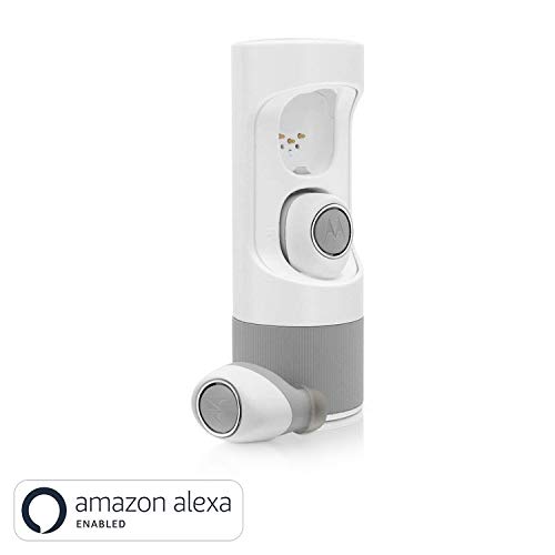 (Renewed) Motorola Verve SH010 Headphones with One Touch Amazon Alexa(Grey/White)