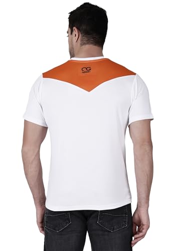 Image of Men Round Neck Half Sleeve Regular Comfort Dry-Fit Activewear Sports T-Shirt Pack of 1 Multicolour
