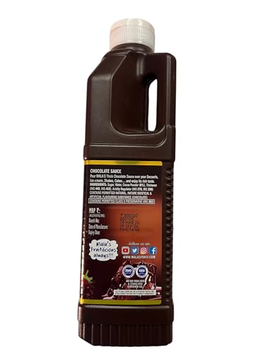 Image of Mala's Chocolate Syrup Sauce, 1000 Millilitre (Pack of 2)