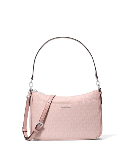 Michael Kors Jet Set Medium Top Zip Pochette Crossbody, Smokey Rose