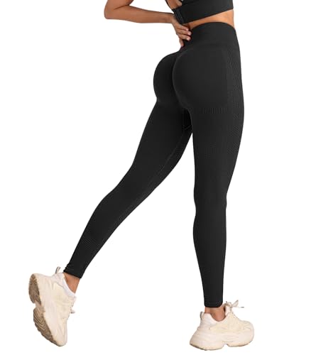 Zhiaek Scrunch Butt Leggings Damen High Waist Sport Leggins Blickdicht...