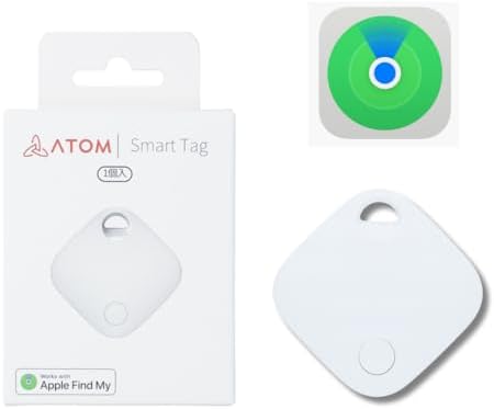 （11:00時点） アトムテック(ATOM tech) 取り付けできるスマートタグ Appleの「探す」に対応 (iOS端末のみ) 1年間のメーカー保証 スマートトラッカー 紛失防止タグ GPS 子供