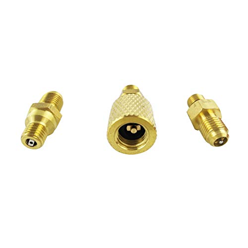 Adaptador R134A R12 para aire acondicionado 8 piezas miniatura 4