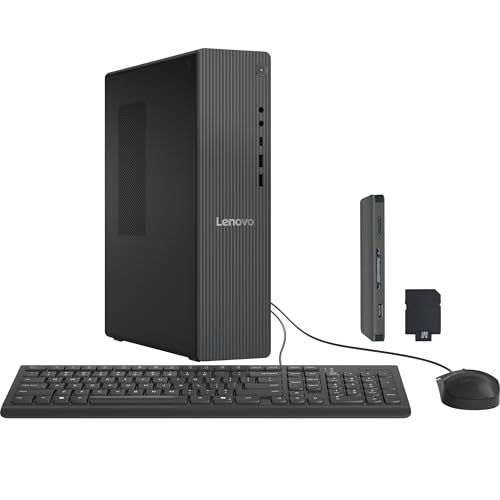 Image of Lenovo IdeaCentre Business Tower Desktop, Intel Core Ultra 7 265, 32GB DDR5, 2TB Storage (1TB SSD+ 1TB Docking Station Set), Copilot AI, Wi-Fi 6E, RJ-45, Wired Keyboard & Mouse, Windows 11 Pro, Gray