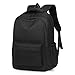 Cute College Backpack for School Aesthetic Backpack for Teen Girls Students Laptop Bag Large Capacity Bookbags Kids Travel Lightweight Backpacks for Casual Daypacks School Bag Solid Color(Black)
