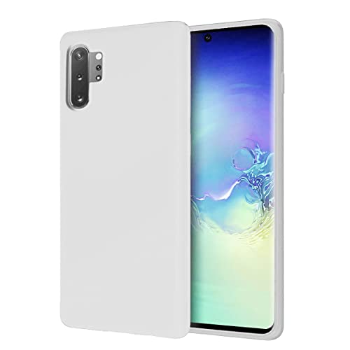 Image of LIRAMARK Liquid Silicone Soft Back Cover Case for Samsung Galaxy Note 10 Plus /Note 10+ (White)