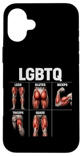 LGBTQ Legs Glutes Biceps Triceps Quads Gym �X�}�z�P�[�X iPhone 16 Plus �p