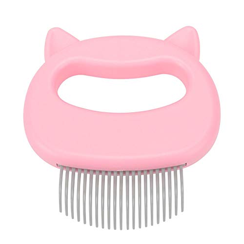 Growcolor Toilettage Épilation Excrétion Brosse de Nettoyage Pet Cat Dog Massage Shell Peigne(Rose) Cover