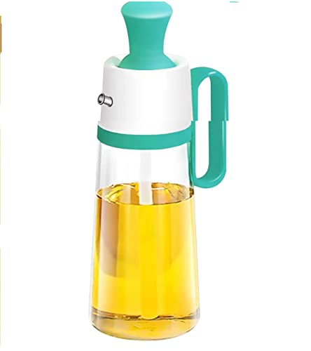 Image of 2in 1 Glass Oil bottle with silicon Oil Brush, Oil Dispenser Bottle for Kitchen Cooking, 630 ml, (Pack of 1) (3in 1)