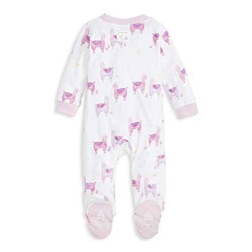 Image of Burt's Bees Baby unisex-baby Sleep & Play, Organic One-piece Romper-jumpsuit Pj, Zip Front Footed Pajama