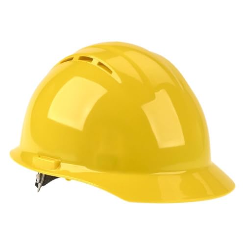 SAFEGEAR Cap Style Hard Hat Vented 4 Point Adjustable Ratchet Suspension Type 1 Class C Yellow 1 Piece