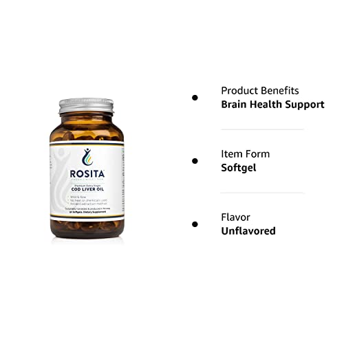 Rosita Extra Virgin Cod Liver Oil Softgels