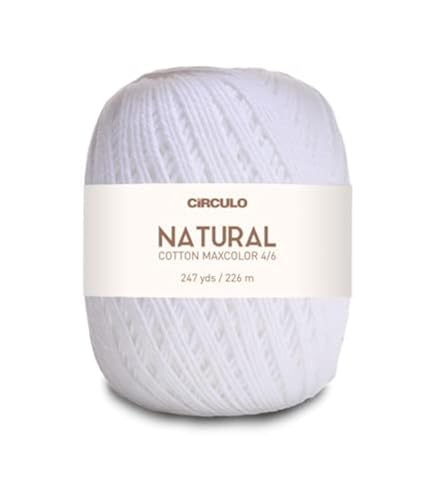 Barbante Barroco Maxcolor 6 200g 226m Branco 8001 Círculo