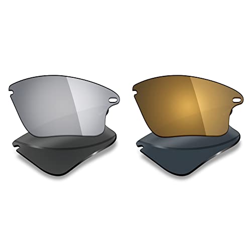 Image of Mryok 2 Pair Polarized Replacement Lenses for Oakley Fast Jacket XL Sunglass - Options