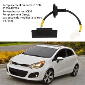 Pulsante Apertura Portellone Posteriore Per Kia Picanto TB E Rio Mk3 - Ricambio 81260‑1W220 | Akozon - Foto 2