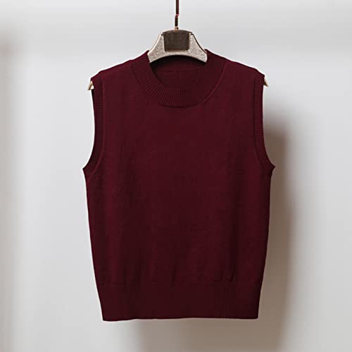 Sweater Vest Tops for Women Round Neck Y2K Sleeveless Preppy Style Knitted Crop Tank Top for Teen Girls School Uniform3