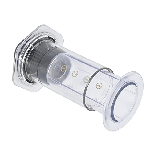 Shanrya Pentola per filtro da caffè, caffettiera a pressione manuale trasparente innocua per cucina da campeggio