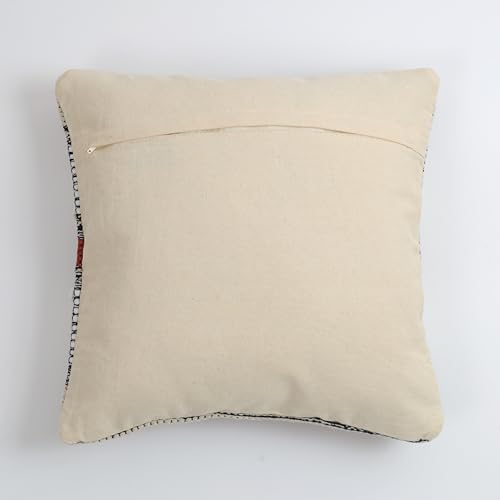 Image of TIB Premium Boho Decorative Throw Cushion Covers, 16 x 16 cm, Set of 2, Cotton. (Rust Abstract)-230 TC