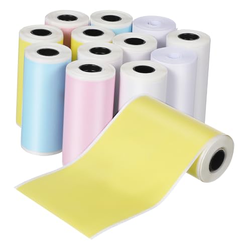 Papier autocollant pour mini-imprimante thermique à forte adhérence et impression nette