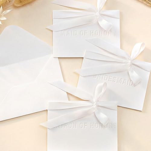 Sabary 12 Set Embossed Bridesmaid Proposal Cards with...