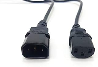 MainCore 50cm C14 to C13 Power Extension Cable (Kettle) IEC Male to Female PDU UPS Lead Cord (0.5m)