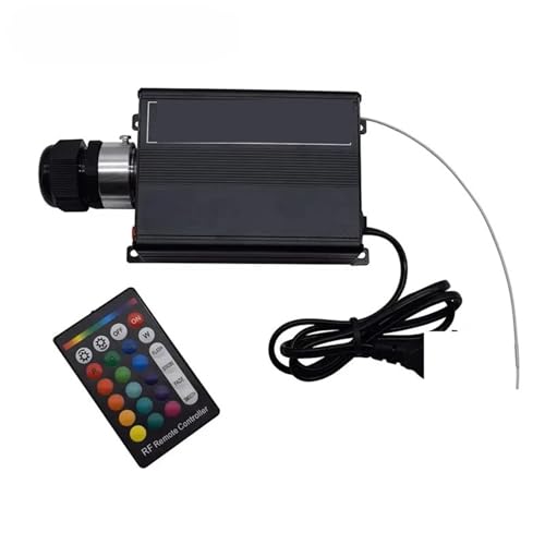 STRAFBRG 1 motor de luz fibra óptica 16 W con iluminación LED RGB alto brillo y control remoto 24 teclas,Instalación sin fisuras