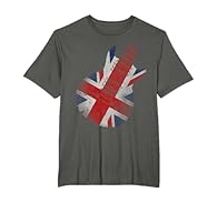 Music based design, a guitar with the British flag. Great for music lovers, fans of rock and roll. Great idea for all rock music fans, old school music lovers, classic rock lovers. With a vintage grunge effect to make it seem worn and faded. For men ...